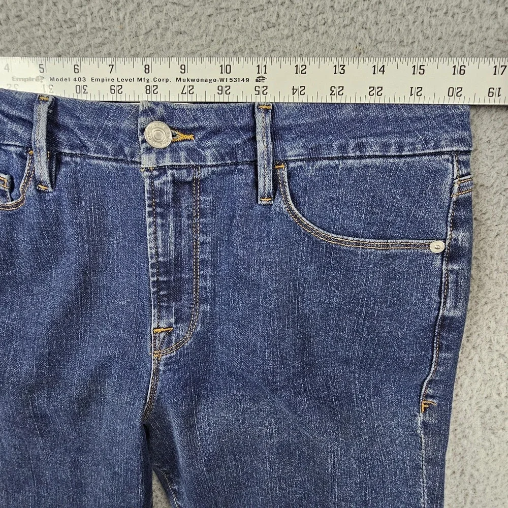 Frame Le Mini Boot Jeans Women 31 Blue Somerland Dark Wash Stretch LMB458 - Picture 7 of 9